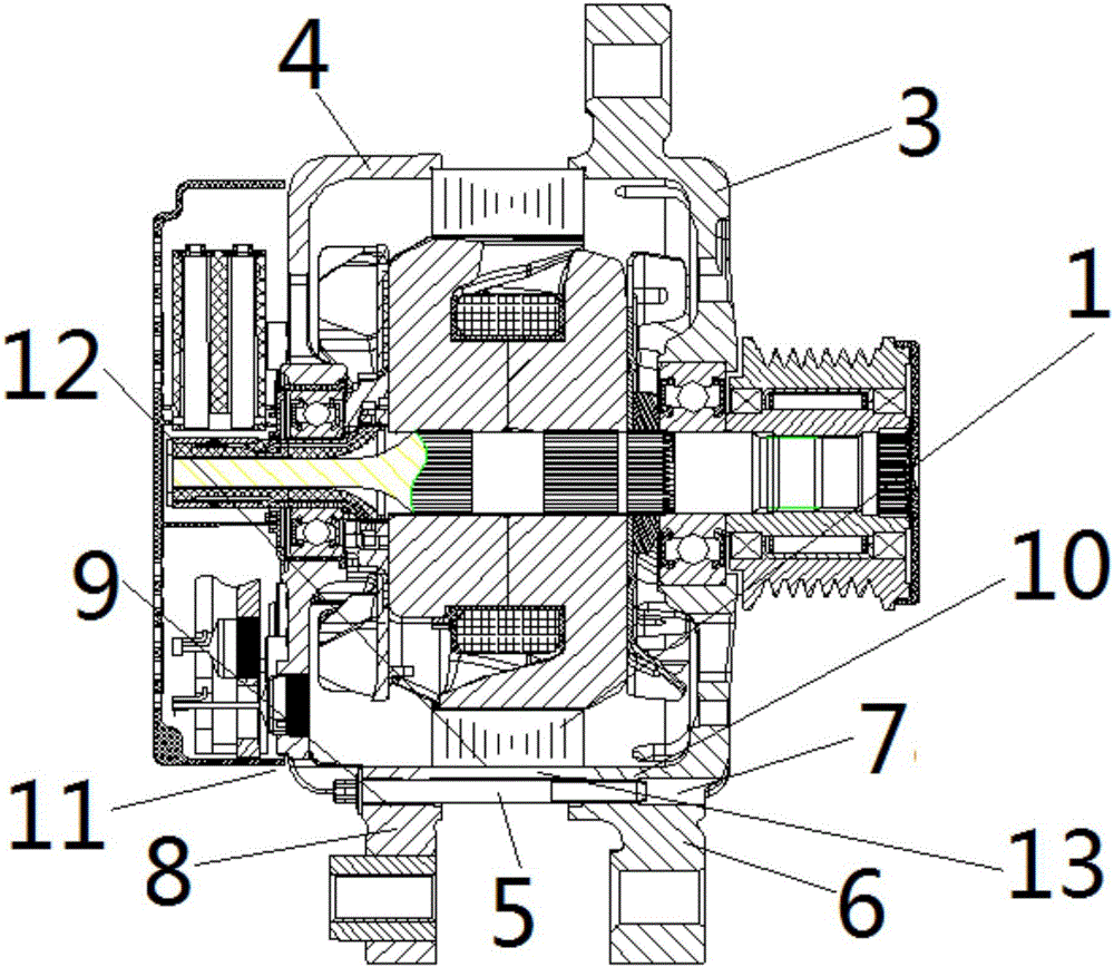 一种汽车发电机定子结构的制作方法与工艺