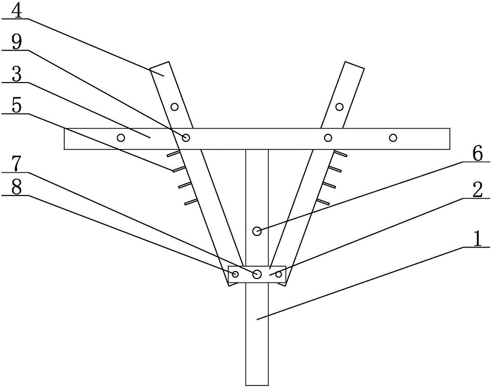 活动式葡萄y形架的制作方法