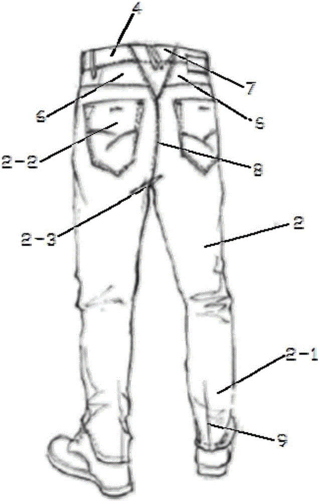 V自然立体落裆牛仔裤的制作方法与工艺