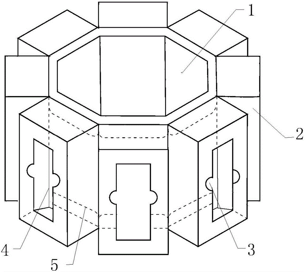 拼接组合式展示盒的制作方法与工艺