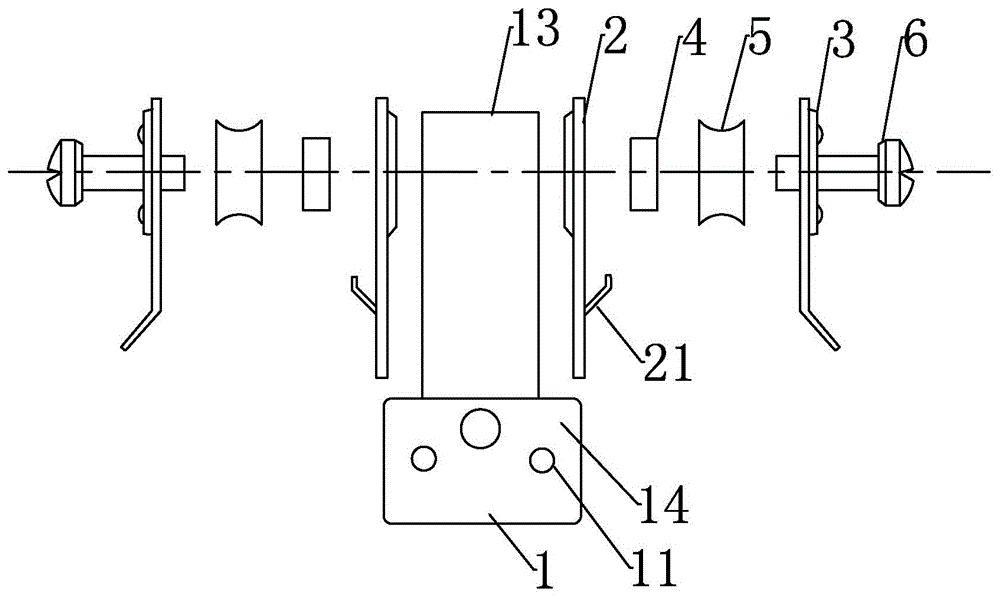 一种电脑针织横编机的导纱滑轮组件的制作方法与工艺