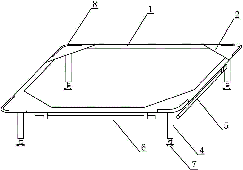 一種洗衣機(jī)支撐架的制作方法與工藝