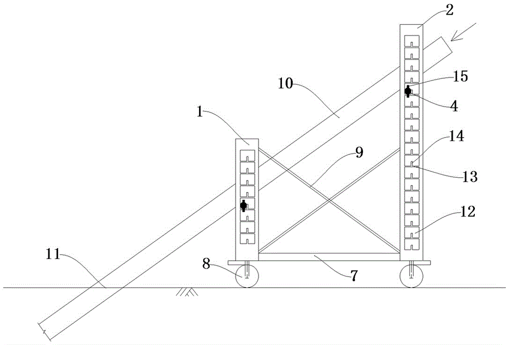 一种斜桩施工用角度定位装置的制作方法
