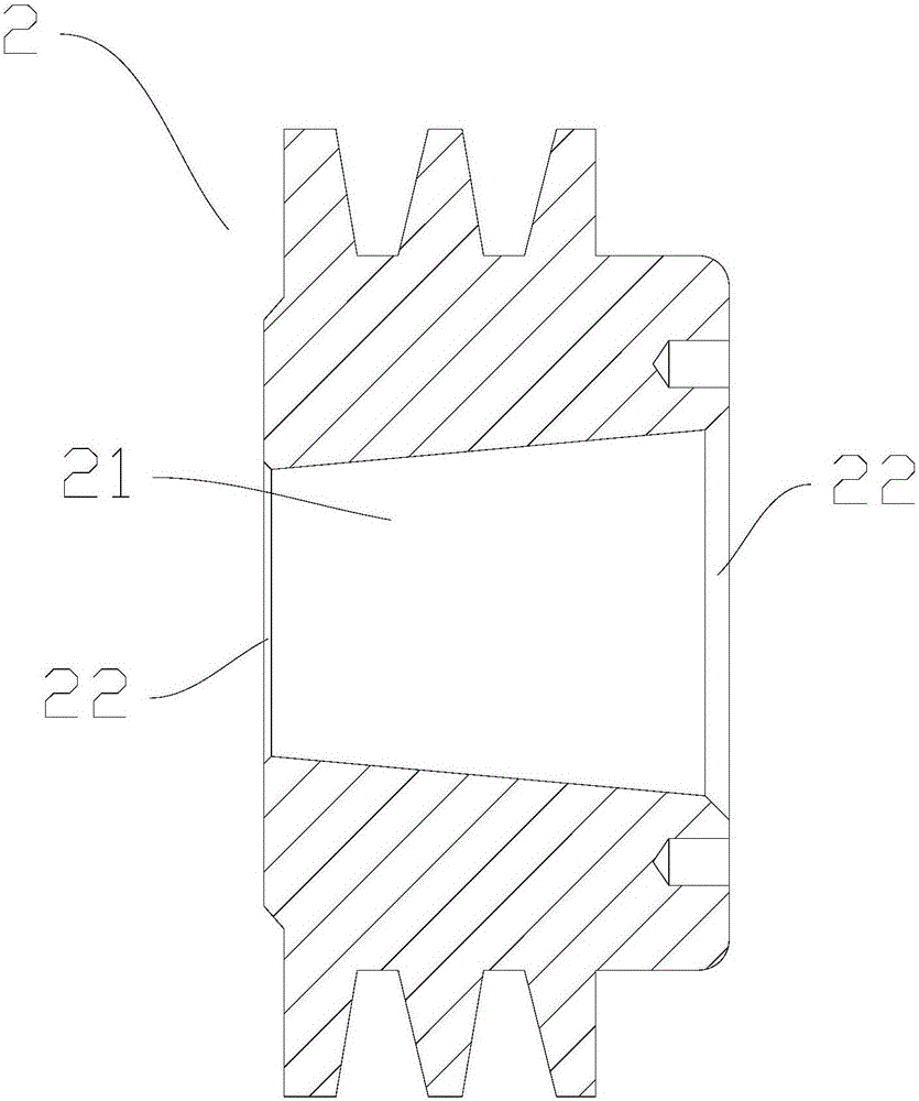 一种转轴与皮带轮的连接结构的制作方法与工艺