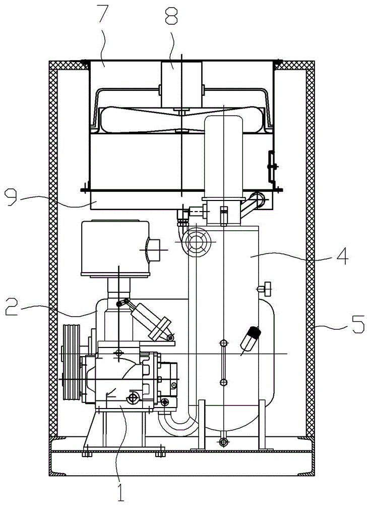 低噪聲螺桿式空壓機的制作方法與工藝