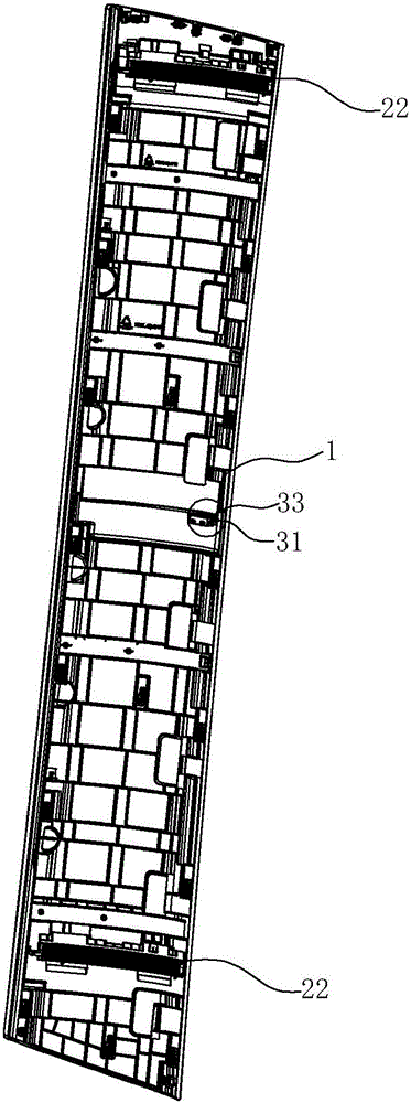 一種空調(diào)器滑動門的中間支撐結構的制作方法與工藝