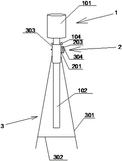 一種可調(diào)節(jié)的防倒伏裝置的制作方法