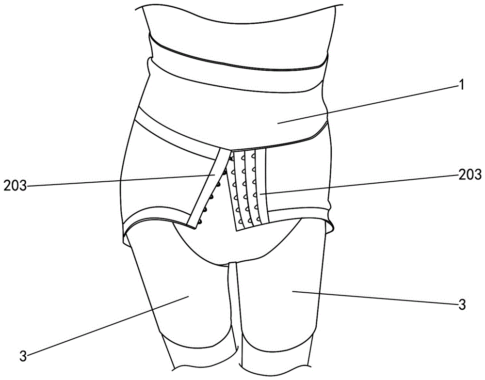 一种组合式束腹裤的制作方法与工艺
