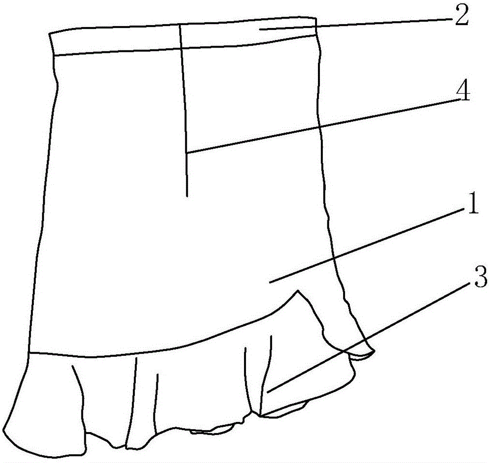 一種短裙的制作方法與工藝