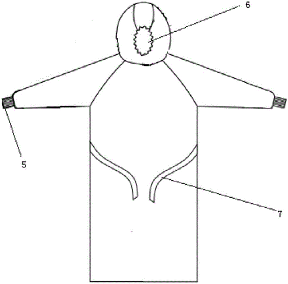 一種帽式手術(shù)衣的制作方法與工藝