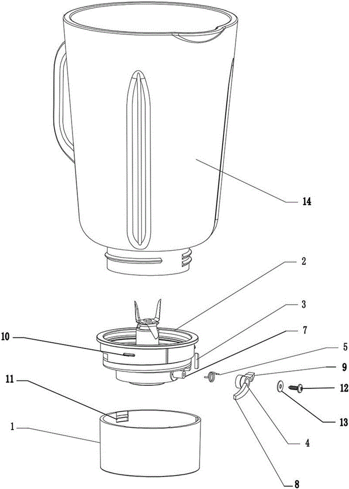 一種果汁機(jī)安全機(jī)構(gòu)的制作方法與工藝