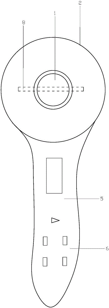 本实用新型涉及一种美容仪器,具体地说是一种多功能便携式美容仪.