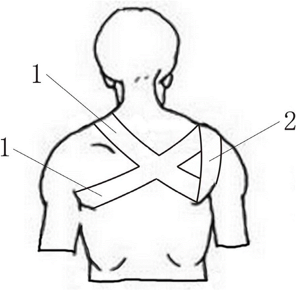 一种交叉挎背式Cuff导管固定带的制作方法与工艺