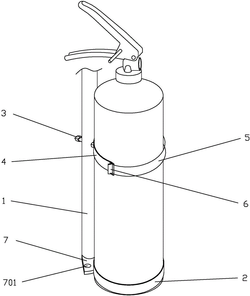 一种摩托车固定灭火器的结构的制作方法与工艺