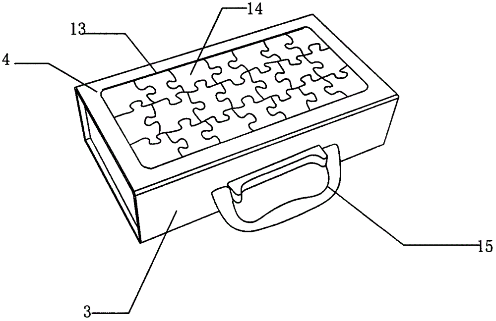 一種拼圖文具盒的制作方法與工藝