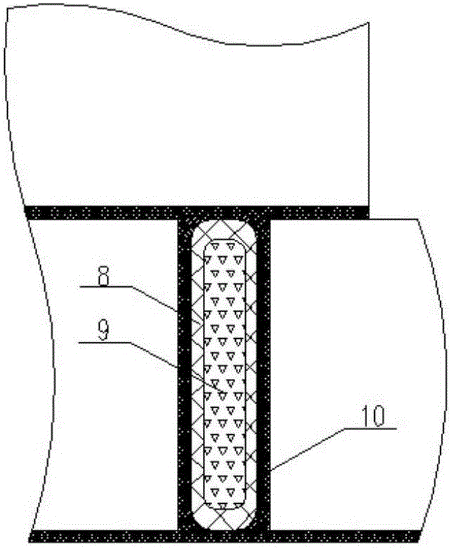 設(shè)備內(nèi)壁的耐蝕碳磚襯里膨脹結(jié)構(gòu)的制作方法與工藝