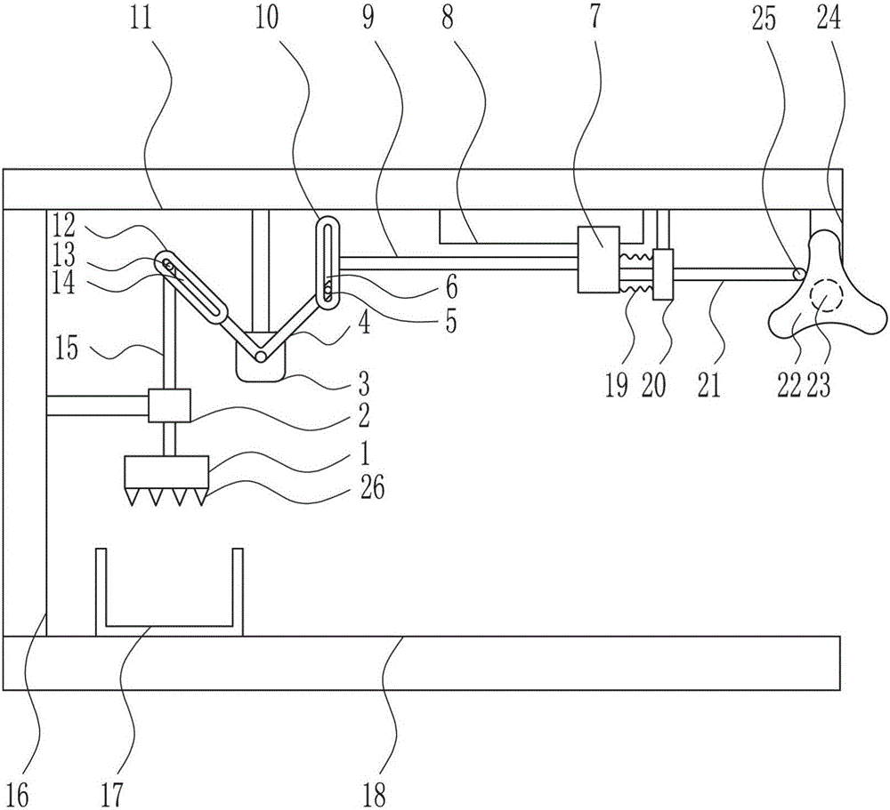 一种金银花快速捣碎装置的制作方法