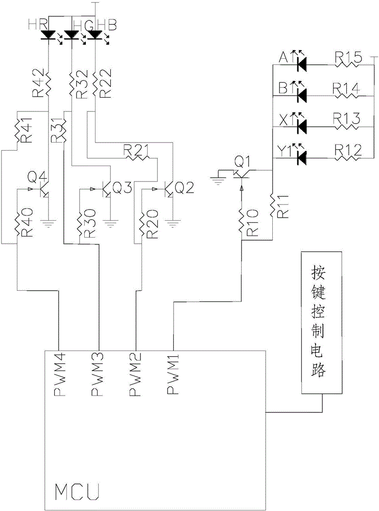 具有亮度和顏色燈光控制功能的游戲手柄的制作方法與工藝