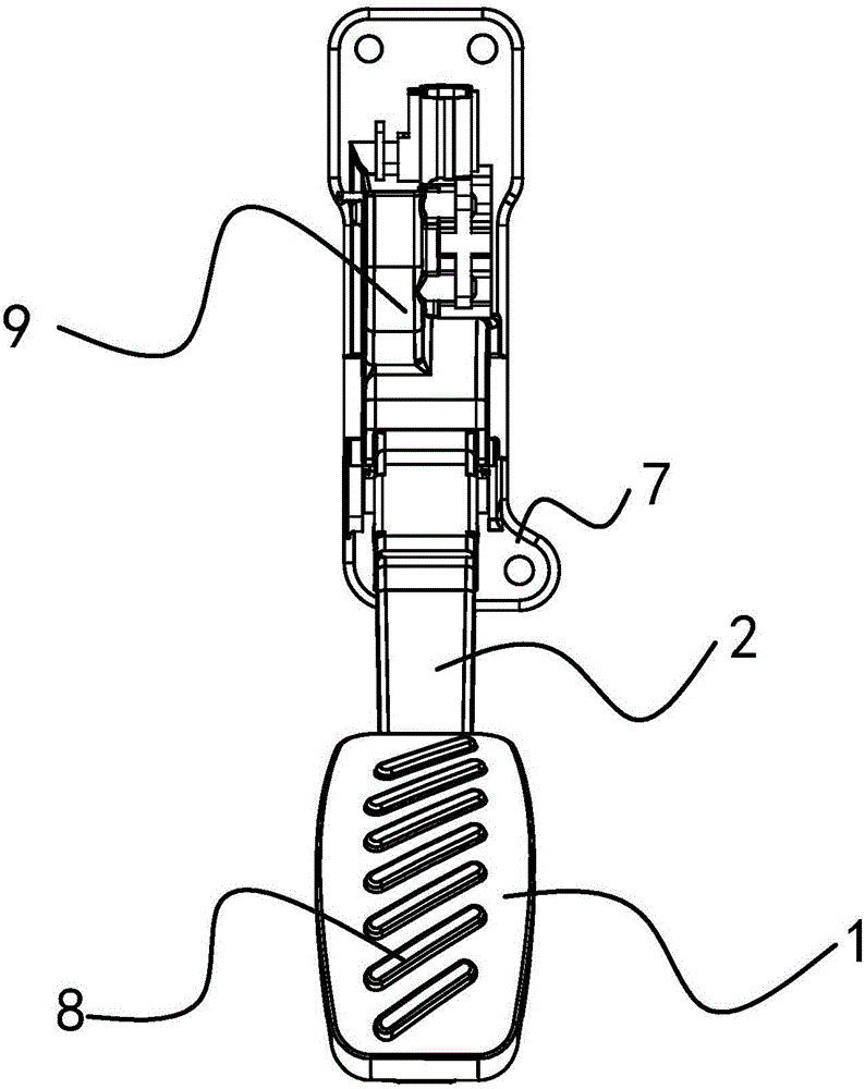 背景技术:油门踏板是汽车加速时要操控的汽车部件,可控制机动汽车汽缸