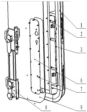 一種鐵路機車門用檢修板安裝結構的制作方法與工藝