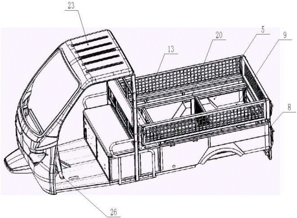 一種可展開的具有遮擋蓬的三輪車車架的制作方法與工藝