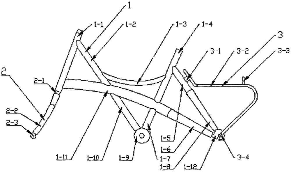 一種兒童自行車車架總成的制作方法與工藝