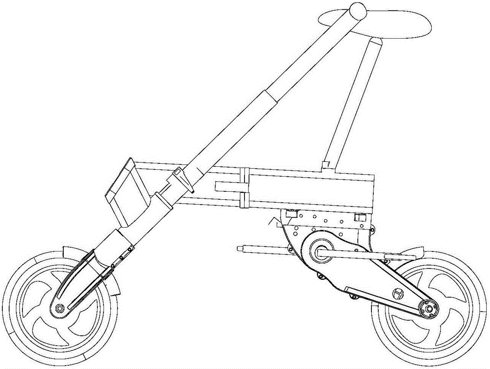 一種便攜式雙折疊自行車的制作方法與工藝