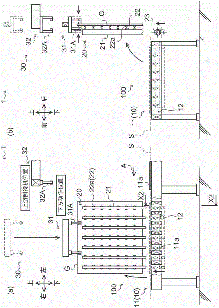 板玻璃的搬运装置的制作方法