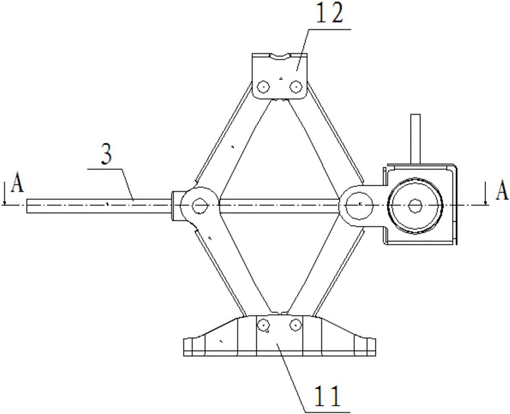 锥齿轮型剪式千斤顶的制作方法