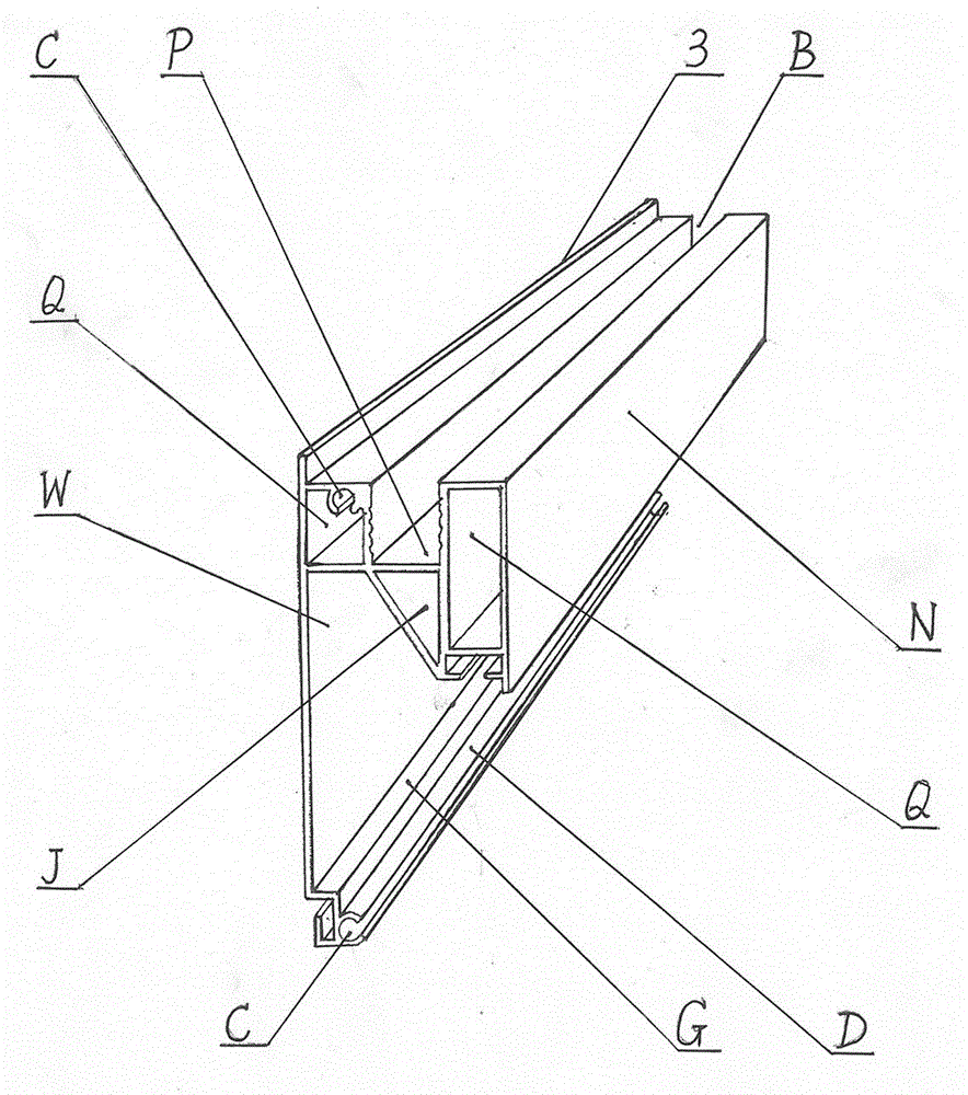 一种室内搭建隔离式玻璃壁面卫生间用组合框架的制作方法与工艺