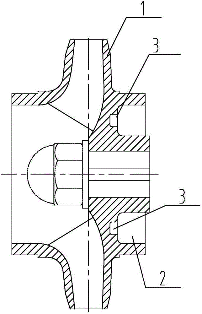 一种单级叶轮平衡孔铸造沉孔结构的制作方法与工艺