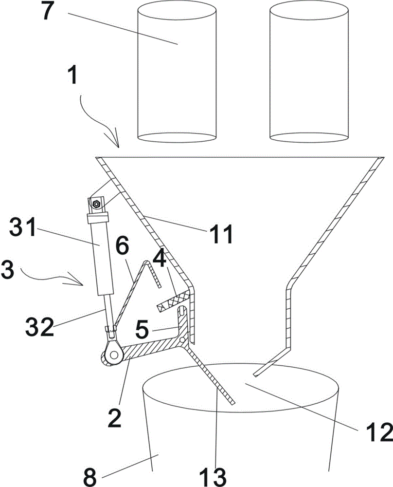 称重计量料斗的料斗门控制结构的制作方法