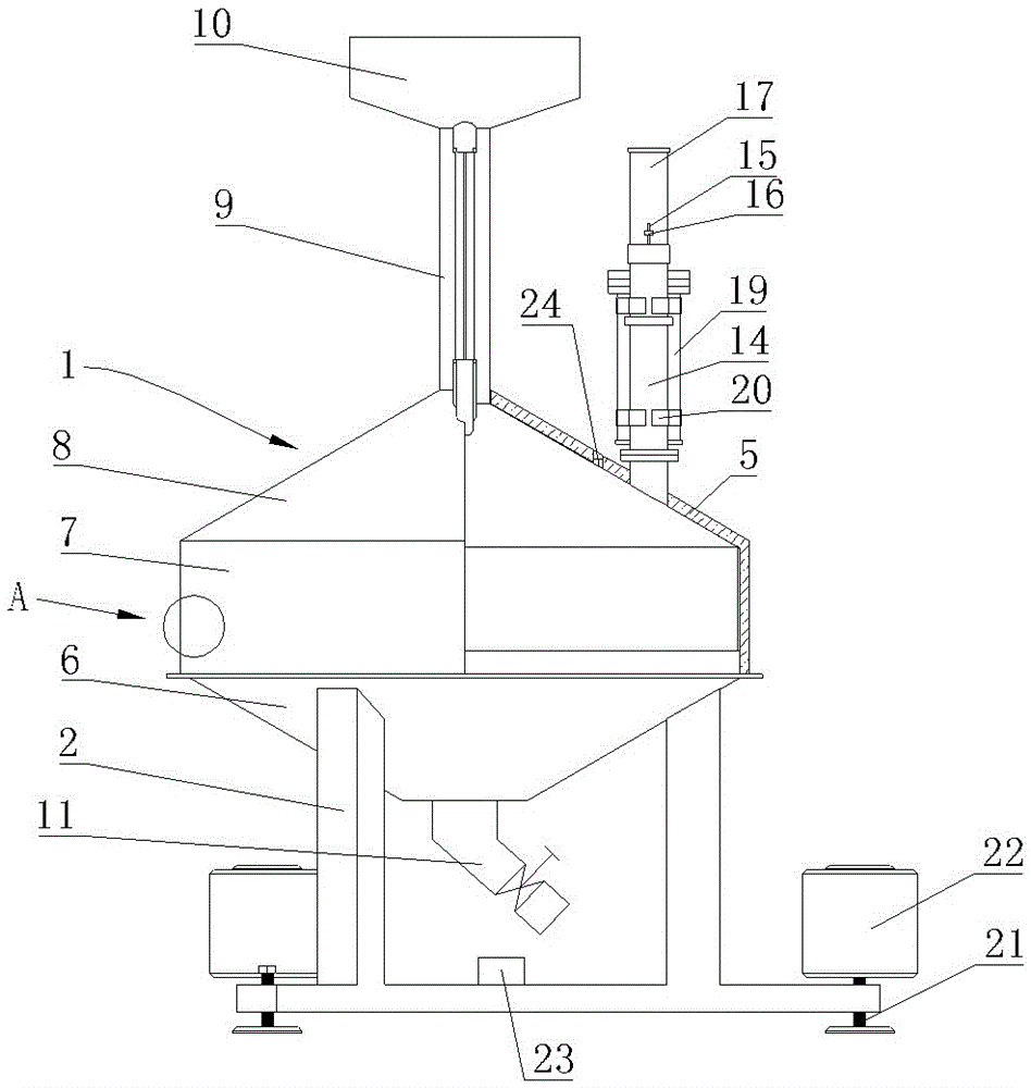 一種加油機檢定裝置的計量容器結(jié)構(gòu)的制作方法