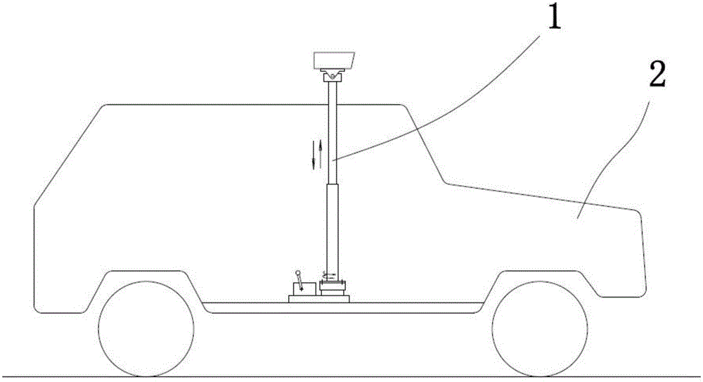 升降式车载遥距检测仪及遥距检测车的制作方法与工艺