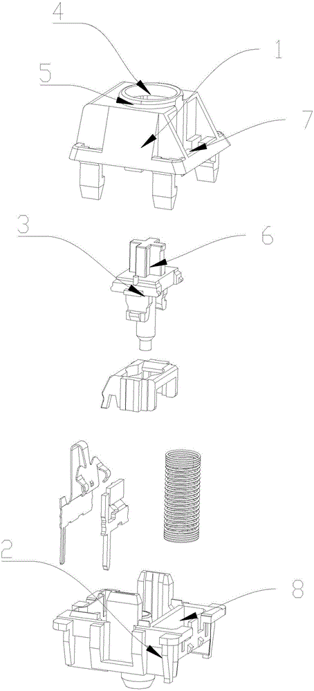 一種防塵機(jī)械開關(guān)及采用該防塵機(jī)械開關(guān)的機(jī)械鍵盤的制作方法與工藝