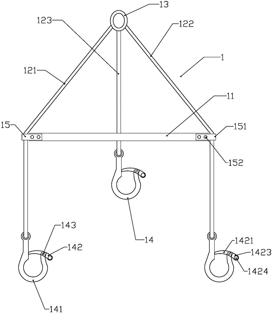同塔多回三角排列线路绝缘吊线工具的制作方法与工艺