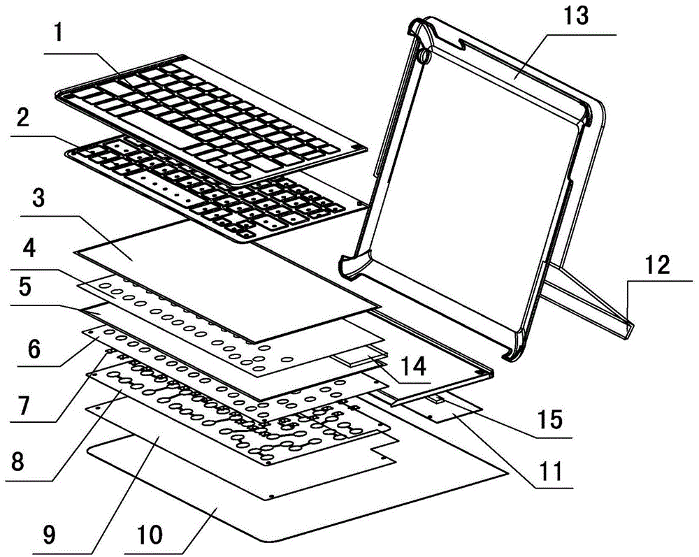 薄膜开关皮套键盘的制作方法与工艺