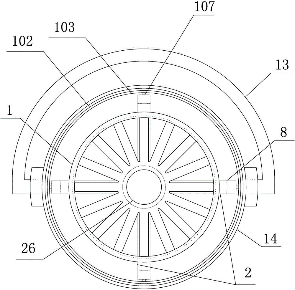 六棱柱滑塊自鎖無軸升降柱筒旋轉(zhuǎn)拖把清洗甩干器的制作方法與工藝