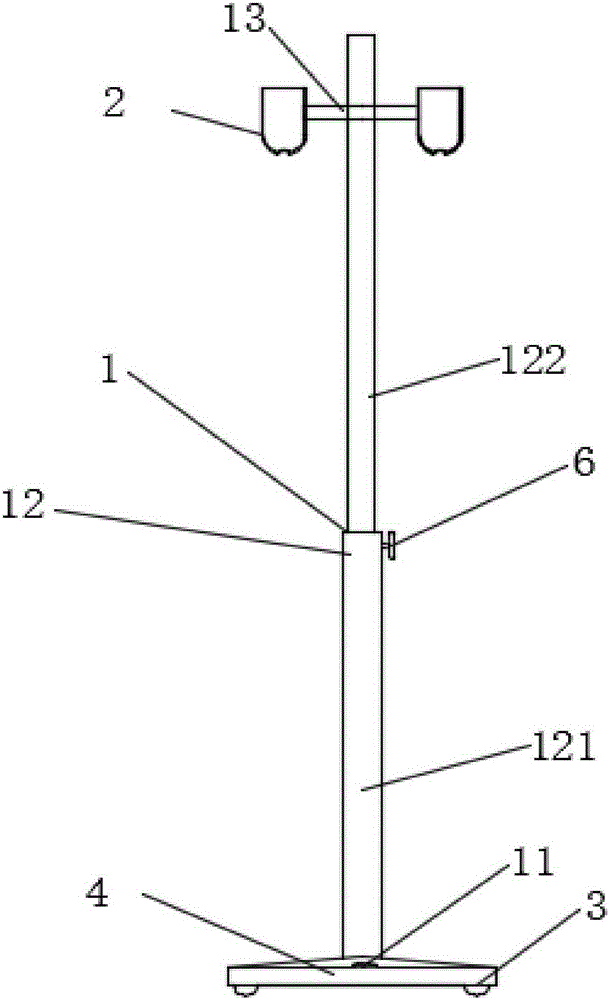 一種吊瓶架的制作方法與工藝