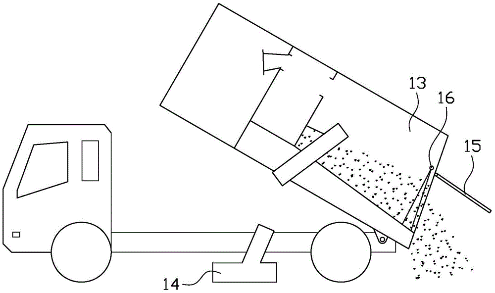 具有卸料除塵裝置的道路清潔車的制作方法