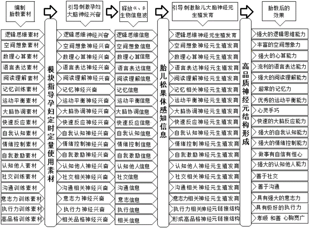 通過刺激孕婦大腦思維開發(fā)胎兒天賦的胎教方法和模塊與流程