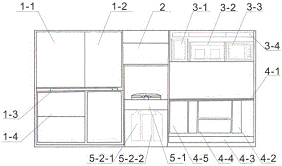 一種新型多功能組合廚房的制作方法與工藝