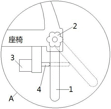 一種辦公椅的調節(jié)式腿部支撐板結構的制作方法與工藝