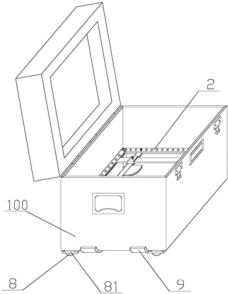 一種用于放置監(jiān)護(hù)儀的野戰(zhàn)護(hù)理箱的制作方法與工藝