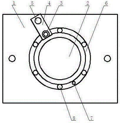 機(jī)場(chǎng)擺渡車輪軸承室固定架的制作方法與工藝