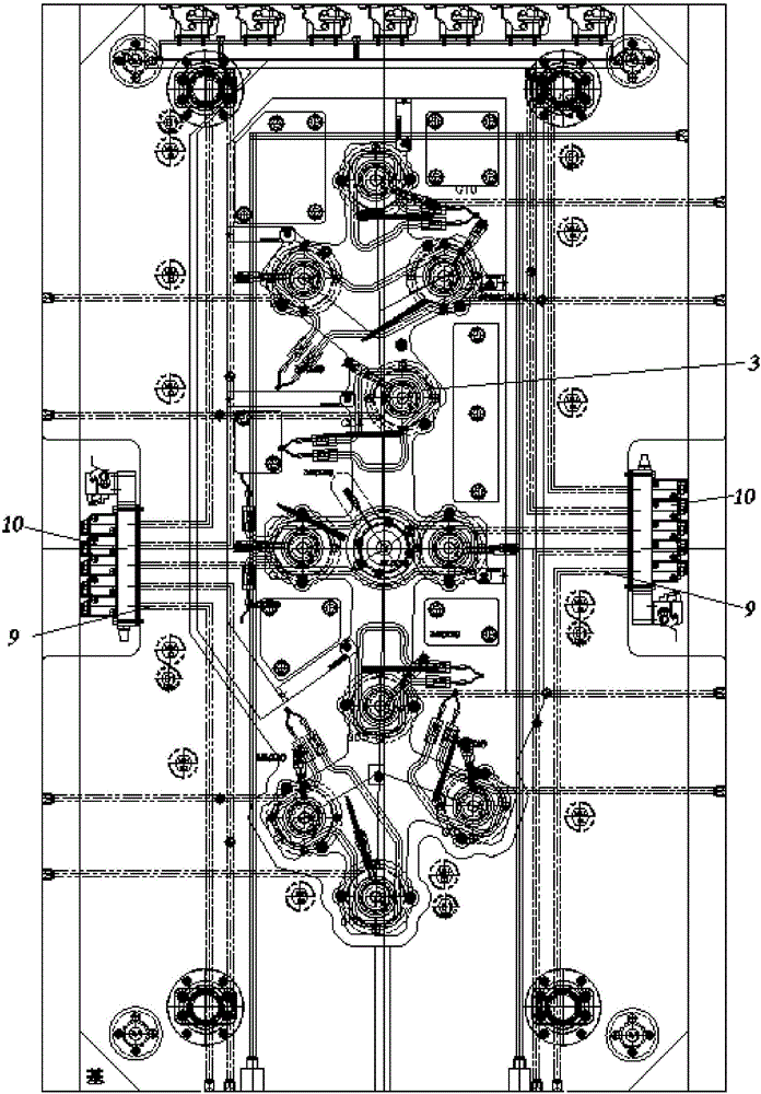 雙截熱噴嘴注塑模具的制作方法與工藝