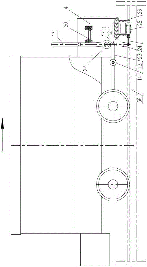 一種單向安全鉗超速制動式礦車的制作方法與工藝