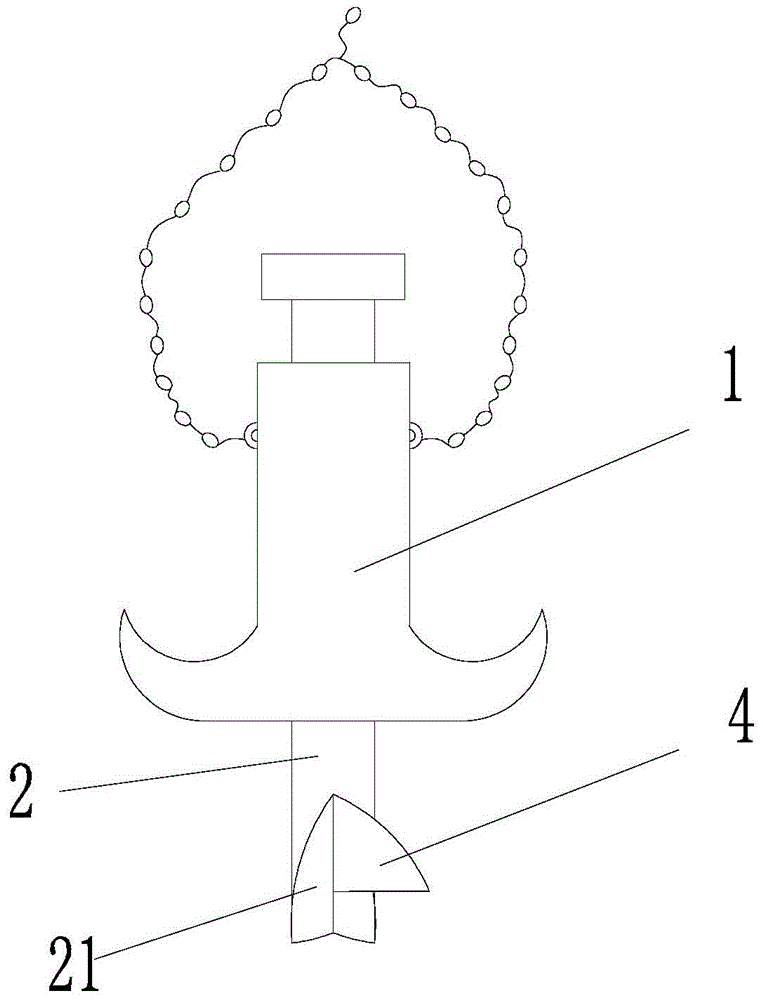 船用四爪锚的制作方法与工艺