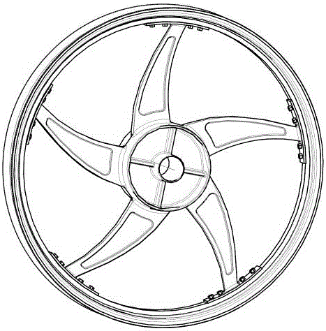 一种摩托车用的两件式轮毂的制作方法与工艺