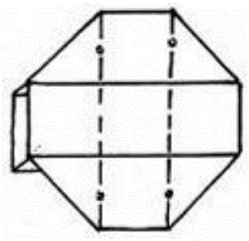 十字形两组件三连盒的制作方法与工艺